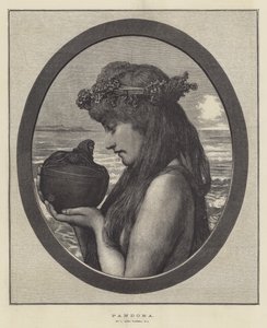Pandora door Lawrence Alma Tadema